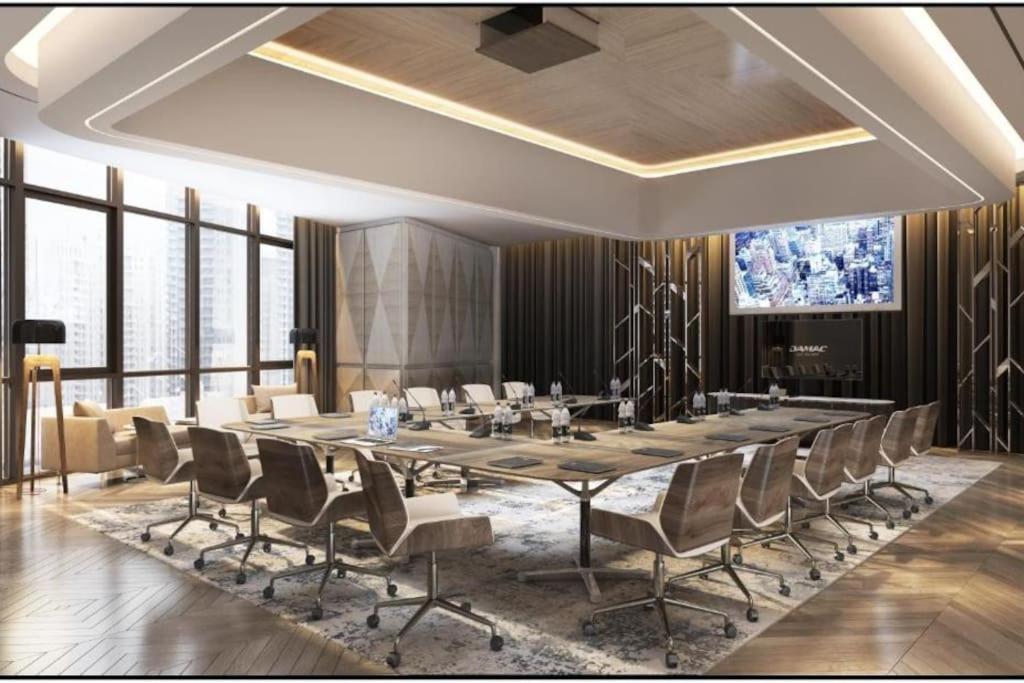 דובאי Paramount Hotel Midtown Flat With Burj Khalifa View מראה חיצוני תמונה